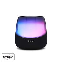 "Made for Amazon" All-NEW iHome iAV5v2 Color Changing Bluetooth Rechargeable Speaker for Amazon Echo Input and Echo Dot (2nd Generation)