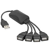 Cmple - 4-Port High Speed USB 2.0 Splitter, Unpowered USB Hub