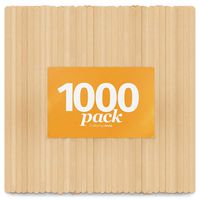 Wood Coffee Stirrers by Aevia - Disposable Eco-Friendly Stir Sticks for Hot and Cold Drinks - Biodegradable Alternative to Plastic Beverage Stirrers (7" Rounded Ends, 1000 Pack)