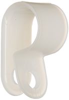 Heavy Duty Nylon Cable Clamp, 0.437" Diameter, 0.5" Width, Natural