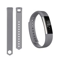 Keasy Replacement Bands Compatible for Fitbit Alta and Fitbit Alta HR, Sport Bands for Men Women(Gray-1,Small(5.5"-6.7"))