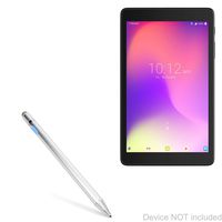 Alcatel 3T 8 Stylus Pen, BoxWave [AccuPoint Active Stylus] Electronic Stylus with Ultra Fine Tip for Alcatel 3T 8 - Metallic Silver