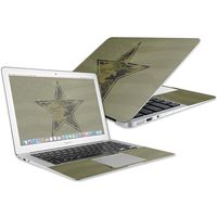 MightySkins Skin Compatible with Apple MacBook Air 13" (2017) - Army Star | Protective, Durable, and Unique Vinyl Decal wrap Cover | Easy to Apply, Remove, and Change Styles | Made in The USA
