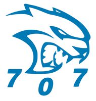 UR Impressions ABlu Hellcat 707 Decal Vinyl Sticker Graphics for Cars Trucks SUV Walls Windows Laptop|Azure Blue|5.5 X 5.2 inch|URI019-AB