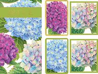 Entertaining with Caspari Gift Set Jumbo Type - 2 Score Pads & Bridge Tallies (Package of 24) (Hydrangea Garden)