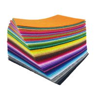 flic-flac 48PCS 8 x 12 inches (20 x 30cm) Assorted Color Felt Fabric Sheets Patchwork Sewing DIY Craft 1mm Thick ... (20cm 30cm, 48pcs)