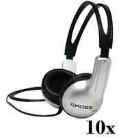 Lot Of 10 Koss UR-10 Closed-ear Design Stereo Headphones