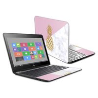 Mightyskins Skin Compatible with Hp Chromebook 11 G5 11.6" - Pretty Pineapple | Protective, Durable, and Unique Vinyl Decal Wrap Cover | Easy to Apply, Remove, and Change Styles | Made in The USA