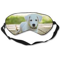 Lying Doggy Sleep Eye Mask for Sleeping Contoured Eyemask Silk Best Night Blinder Eyeshade for Men Women Kids