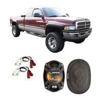 Compatible with Dodge Ram Truck 2500 1994-2002 Front Door Factory Replacement Harmony HA-R69 Speakers
