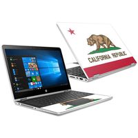 MightySkins Skin Compatible with HP Pavilion x360 15.6" (2018) - California Flag | Protective, Durable, and Unique Vinyl Decal wrap Cover | Easy to Apply, Remove, and Change Styles | Made in The USA