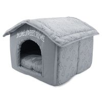Best Pet Supplies, Inc., Inc., Inc., Portable Indoor Pet House - Perfect for Cats & Small Dogs, Easy To Assemble - Silver