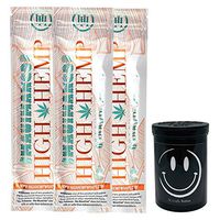 Herb Airtight Container Fresh Kettle with Organic Maui Mango Hemp Wraps Vegan Non-GMO 3 Count DC Crafts Nation - Happy Face