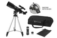 Zhumell Z60 Portable Refractor w Tripod, Phone Adapter & Carry Bag, Black