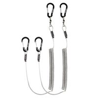 Booms Fishing T02 Heavy Duty Coil Lanyard for Kayak Paddles/Rods