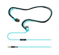 Wired Sport Running Neckband Headphones with Mic, in-Ear Stereo Workout Earphones Designed for 3.5mm Jack Plug Cell Phone Headset,Blue