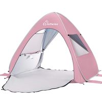 WolfWise UPF 50+ Easy Pop Up 2-3 Person Beach Tent Sun Shelter Instant Automatic Portable Sport Umbrella Baby Canopy Cabana