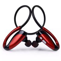 Jennyfly in-Ear Headphones, Wireless Earphone Bluetooth Noise Canceling Headset Lightweight Built-in Microphone for Samsung iPhone and Other Phones - Red