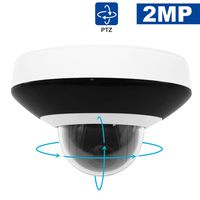 1080P HD Pan&Tile Dome PoE Camera, 4mm Lens with Audio,2.0MP IP66 H.265+ PTZ Dome Camera, Hik-Connect Support, Pan 330°Tile 90°, SD Card Slot,Motion Detection IP PoE Dome Camera, 12VDC Included