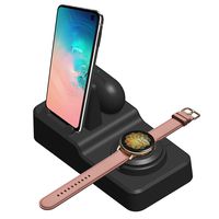 Goseth 3 in 1 Stand Compatible with Samsung Galaxy S20/S10//S9/8/Note10, Galaxy Buds +&Galaxy Watch 42mm/46mm/Active2/1,Gear S3/S2/Sport(Not Wireless Charger,Need Original Charger Cable)