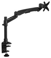 Mount-It! MI-35116B Single Articulating, Height Adjustable, Rotating, Swiveling Arm Desk Mount for Samsung, LG, Vizio, TCL, Sharp, Sony, Element, Insignia, LCD, LED, Computer Monitor Screens, Max 30 Inch Screen Size, VESA 75x75 and 100x100, Black