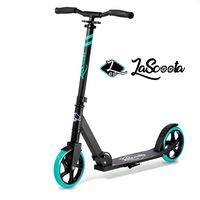 Lascoota Scooters for Kids 8 Years and up - Quick-Release Folding System - Dual Suspension System + Scooter Shoulder Strap 7.9" Big Wheels Great Scooters for Adults and Teens (Aqua, Kids/Adult)