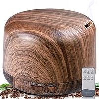 ALOVECO Aromatherapy Diffusers for Essential Oils 300ml Wood Grain Essential Oil Diffuser Humidifier with Remote 7 Colors Lights Timer Setting and Waterless Auto Shut-Off for Home Bedroom Office