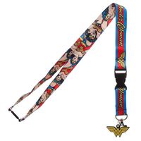 Bioworld DC Comics Wonder Woman Logo Charm Breakaway Lanyard