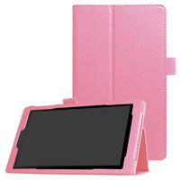 for Amazon Kindle Fire HD 10 Case 2017 Realease 7th Generation - Ultra Lightweight Magnetic Leather Stand Case Cover for Fire HD 10 Tablet (Pink)