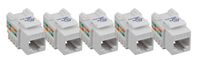 iMBAPrice (5-Pack) Cat6 RJ45 Punch-Down Keystone Jack in (White)