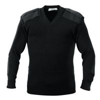 Rothco Acrylic V-Neck Sweater, Black, 3X-Large