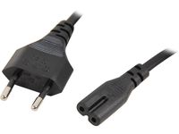 Nippon Labs SP-021 Pow-13206-Eu 6' European Notebook Power Cord Non Polarized, Black