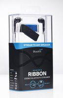 BlueAnt Ribbon Stereo Bluetooth Streamer- Bluetooth Headset - Black/Blue