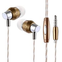 Elever Unisex General Stereo in-Ear Earphones Earbuds Handsfree Wired Sport Headset Corded Headsets (Golden)