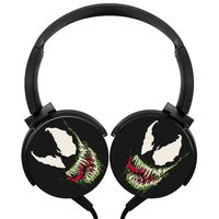 BLTHFun Foldable Stereo Headphone Venom Smile 3D Printed Wired Portable Headphone