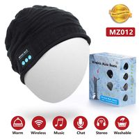Sunnywoo Bluetooth Hats for Men, Wireless Bluetooth Beanie Musical hat with Stereo Speaker and MIC 4 Hours Working Time for Outdoor Sports,Built-in Mic