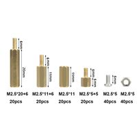 HanTof Raspberry Pi Installation Tool 160 Pcs/Lot M2.5 Series Hex Brass Spacer/Standoff + Nuts + Screws w/Storage Case Raspberry Pi 3 Model B+(Plus) / 3B / Zero W Accessories Kit