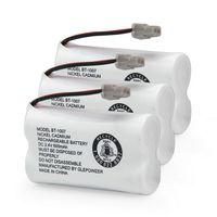 GLEPOWEER BT-1007 Battery for Uniden BT1007 BT904 BT-904 BT1015 BT-1015 BBTY0651101 BBTY0460001 BBTY0510001 BBTY0624001 BBTY0700001 Panasonic HHR-P506, HHR-P506A Cordless Phone(3 Pack)