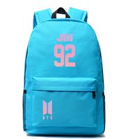 Women BTS Backpacks BTS JIN SUGA Laptop Bag Bookbag Canvas Backpack for School Travel Outdoor