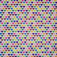 Multi-Colored"Rainbow Hearts" Tissue Paper for Gift Wrapping 20"x30" Sheets - 50ct