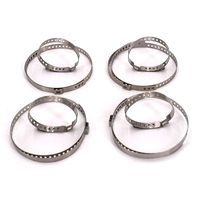 UTSAUTO CV Joint Boot Clamps CV boot bands Stainless Steel Adjustable Drive Shaft Boot Clamp for Car, 4 Sets