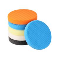 SPTA 5Pcs 5.5" Face for 5" Backing Plate Compound Buffing Sponge Pads Polishing Pads Kit Buffing Pad for Car Buffer Polisher Sanding,Polishing,Waxing