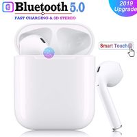 Bluetooth 5.0 Wireless Earbuds with【24Hrs Charging Case】 Waterproof TWS Stereo Headphones in-Ear Built-in Mic Headset Premium Sound with Deep Bass for Sport Earphones Apple Airpods Headphones