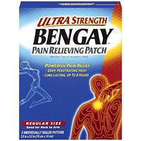 Bengay Ultra Strength, Pain Relieving Patch, Regular Size, 5 Count Per Box (2 Boxes)