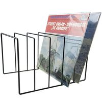 Record-Happy Vinyl Record Storage Holder Stand - Vinyl Coated Metal Wire Rack Holds up to 50 Album Lp's - Premium Display, Simple and Contemporary Concept Design for 12" Records