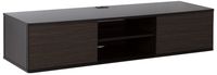 South Shore Floating Wall Mounted Media Console, Chocolate & Zebrano