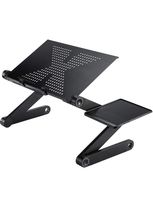 VicTsing Adjustable Laptop Stand, Portable Lightweight Bed Laptop Desk with Vent-hole, Aluminum Alloy+ABS Bed Table for Laptop,Writing,Sofa or Car,Laptop Board（42x26cm/16.54x10.24in）