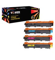 Toner Clinic TC-TN221 TN225 4PK Compatible Laser Toner Cartridge Set for Brother TN-221 TN-225 TN-221BK Black TN-225C Cyan TN-225M Magenta TN-225Y Yellow - 4 Pack Compatible Toner Cartridges