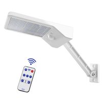 Aqonsie 48 Led Remote Solar Lights Outdoor 180° Adjustable Angle Security Night Light Wireless Motion Sensor Remote Control & 3 Lighting Modes with Mounting Rod for Courtyard Deck Road Home Driveway