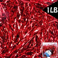 Wine Red Crinkle Cut Paper Shred Filler Gift Filler 1 LB for Gift Wrapping Basket Filling Shiny Dark Red